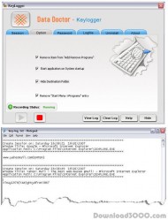 Keystroke Capture Software screenshot